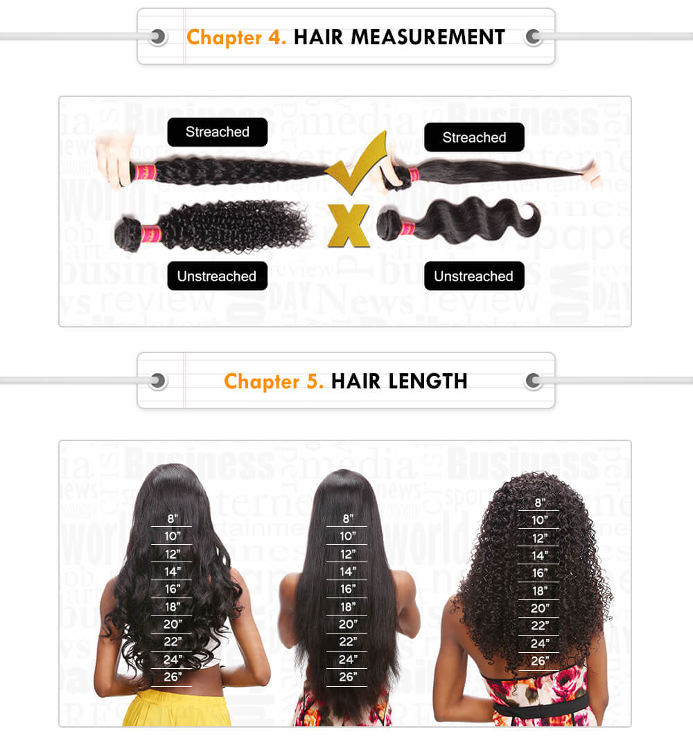 nadula hair measure and length